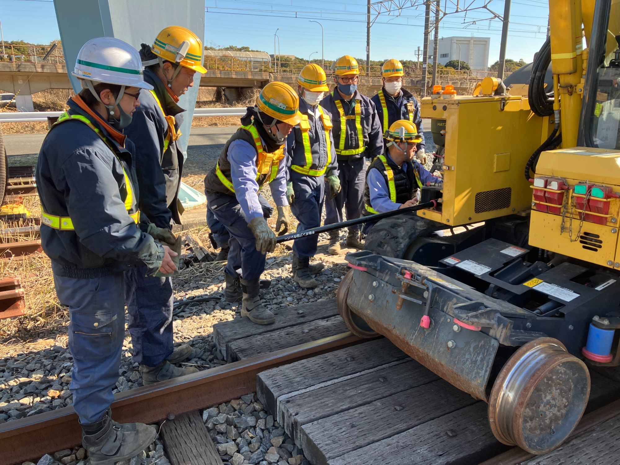 BHの操作訓練の様子